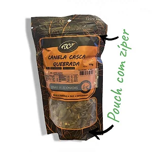 Canela em Casca Quebrada, 100g - Foco Alternativo