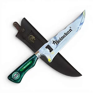 Faca Artesanal Cabo de Resina Heineken 10"