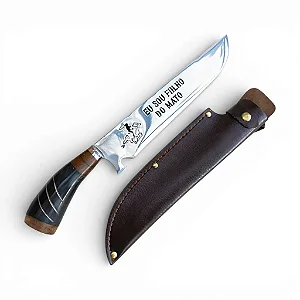 Faca Artesanal Cabo de Chifre Agro Sou Filho do Mato 9"