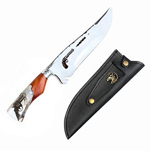 Faca Artesanal Revólver 10"