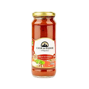 Molho de Tomate Tradicional, 320g - Casa do Sabor