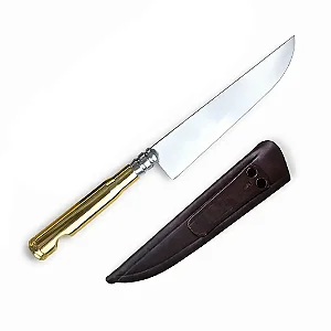 Faca Artesanal Projétil de Fuzil .50 7"