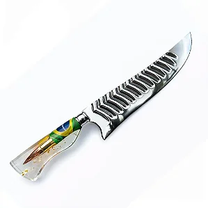 Faca Artesanal Matrizada, Projétil | Brasil 10"