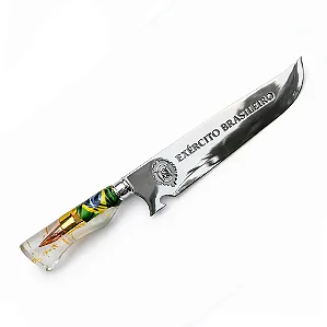 Faca Personalizada Projétil | Brasil | Exército Brasileiro 10"