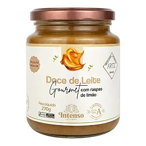 Doce de Leite com Raspas de Limão, 270g - Intenso Laticínios