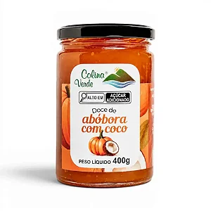 Doce de Abóbora com Coco, 400g - Colina Verde