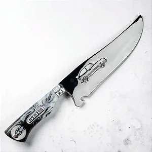 Faca Artesanal Resina Carro Gol Quadrado 10"