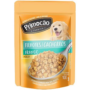 Ração úmida Primocão Premium filhotes Frango 100G
