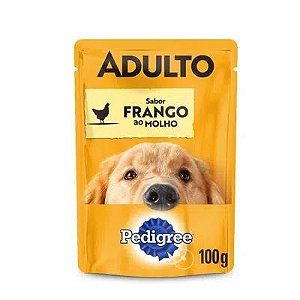 Ração Úmida Pedigree Sachê Cães Adultos Frango ao Molho 100 g