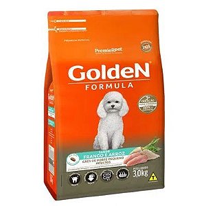 Ração Golden Fórmula Cães Adultos Raças Pequenas Frango e Arroz Mini Bits