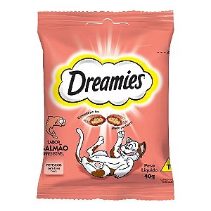 Petisco Dreamies Salmão Gatos Adultos 40g