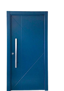 Porta Laqueada Pivotante Azul frisada