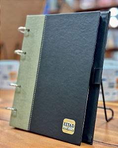 Caderno Fichário em Couro Sintético – Logo da EETAD