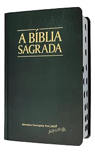 Biblia Sagrada Acf Letra Gigante Capa Dura Preta Com Indice - código 2315