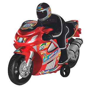 Moto Racer Com Piloto Vermelho