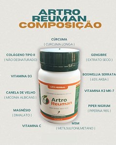 Artroreuman Suplemento Alimentar 30 Capsulas LIFE HERBAL