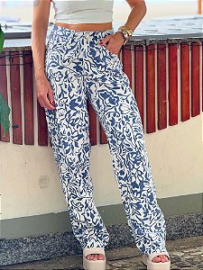 Calça Wide Leg Jeans Mavie
