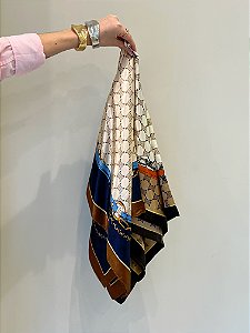 Lenço Acetinado Elos