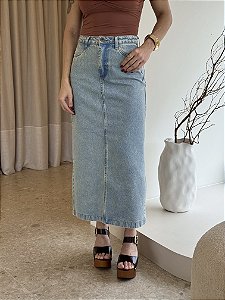 Saia Jeans Midi Taisa