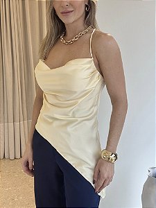 Blusa Acetinada Perola