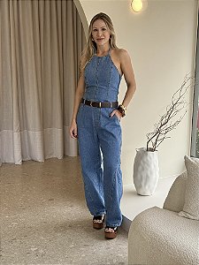 Macacão Balloon Jeans Thayna