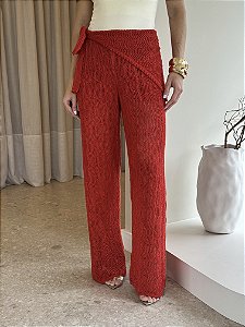 Calça Tricot com Lenço Cecilia