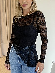 Blusa Rendada Fiorella