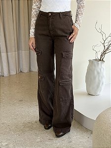 Calça Jeans Wide Leg Raika