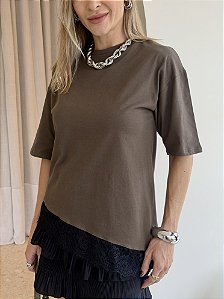 T-Shirt com Renda Kefera