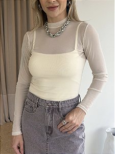 Body Tule Liso Liane