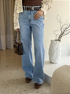 Calça Jeans Wide Leg Joana