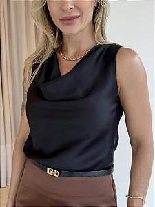 Blusa Acetinada Mariele