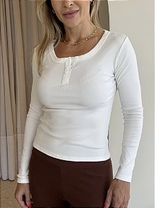 Blusa Canelada Barbara