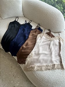 Regata Acetinada Assimetrica Valen