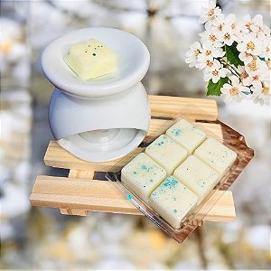 Kit Wax Melt - Essência White Gardenia - Cera de Coco