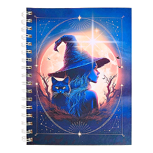 Caderno 16 x 22 cm Bruxa