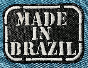 Made In Brazil patch bordado Termocolante