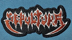 Sepultura patch bordado termocolante