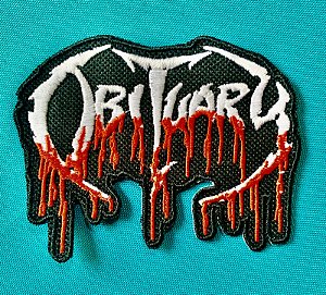 Obituary patch bordado termocolante