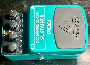 Pedal Behringer Compressor Sustainer CS400. Seminovo.