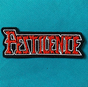 Pestilence patch bordado termocolante Vermelho