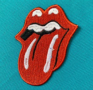 Língua The Rolling Stones patch bordado termocolante