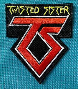 Twisted Sister patch bordado termocolante