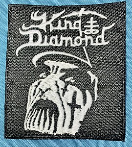 King Diamond logo rosto - patch bordado termocolante