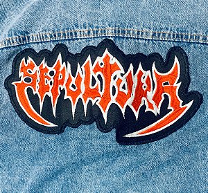 Sepultura - Patch Costas (30 cm). Bordado e termocolante
