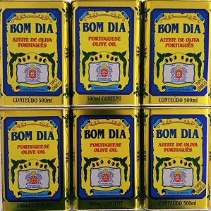 Azeite de Oliva Bom Dia Português Lata 500 Ml  - Kit 6 Latas
