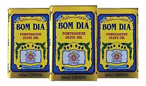 Azeite de Oliva Bom Dia Português Lata 500 Ml  - Kit 3 Latas