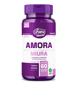 Amora mastigável + Vitaminas E, D e B12- 60 Comprimídos **LANÇAMENTO