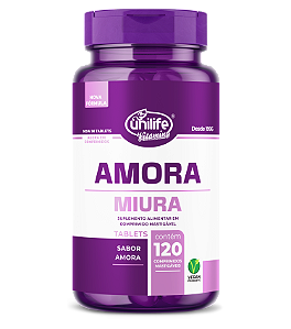 Amora mastigável + Vitaminas E, D e B12- 120 Comprimídos **LANÇAMENTO