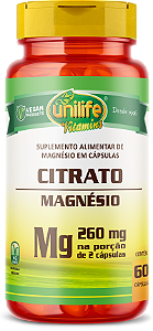 Magnésio citrato - 60 cáps **LANÇAMENTO